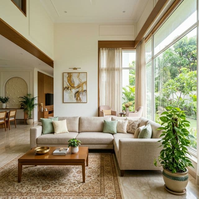 Vastu Living Room Interiors Hyderabad